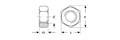 ЗУБР ГОСТ ISO 4032-2014, кл. пр. 6, M14, цинк, 5 кг, шестигранная гайка (303550-14) 00027701