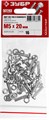 ЗУБР DIN 7985, M5 х 20 мм, цинк, 16 шт, винт с гайкой и шайбами (303476-05-020) 00027811