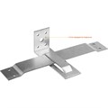 ЗУБР СОС-2.0, 40 x 250 (190) x 2 мм, пластина, скользящая опора для стропил (310166-190) 00028127