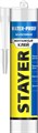 STAYER WATERPROOF, 280 мл, белый, влагостойкий монтажный клей, Professional (41325) 00030782