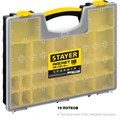 STAYER ROCKET-19, 420 x 330 x 50 мм, (16.5″), пластиковый органайзер с 19 съемными лотками (2-38032) 00031282