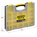 STAYER ROCKET-19, 420 x 330 x 50 мм, (16.5″), пластиковый органайзер с 19 съемными лотками (2-38032) 00031282