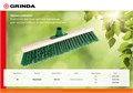 GRINDA EURO буковая колодка 40 см с пластиковым резьбовым держат. для черенка, d 22 мм, щетина 60мм, 5-рядная, без черенка,уличная щетка (39250-400) 00032037