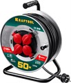 KRAFTOOL K-315, КГ, 3 x 1.5 мм2, 50 м, 3700 Вт, IP44, силовой удлинитель на стальной катушке (55085-50) 00032565
