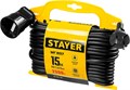 STAYER MF-207, ПВС, 2 x 0.75 мм2, 15 м, 2200 Вт, силовой удлинитель-шнур на рамке (55014-15) 00032590