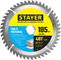STAYER Multi Material, 185 x 30/20 мм, 48Т, супер чистый рез, пильный диск по алюминию (3685-185-30-48) 0001710068