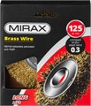MIRAX 125 мм, витая стальная латунированная проволока 0.3 мм, щетка дисковая для УШМ (35141-125) 0002153159