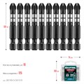KRAFTOOL Impact PZ3, 50 мм, 10 шт, ударные биты (26193-3-50-S10) 0002179230