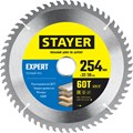 STAYER Expert, 254 x 32/30 мм, 60Т, точный рез, пильный диск по дереву (3682-254-32-60) 0004353646