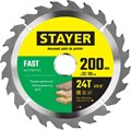 STAYER Fast, 200 x 32/30 мм, 24Т, быстрый рез, пильный диск по дереву (3680-200-32-24) 0005014633