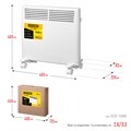 STEHER Е серия 1 кВт, электрический конвектор (SCE-1000) 0005128719