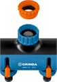 GRINDA TS-2, двухканальный 3/4″ - 1″ с внутренней резьбой, соединитель с внешней резьбой 3/4″ - 1, поливочный распределитель, PROLine (8-426312) 0006455378