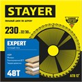 STAYER Expert, 230 x 32/30 мм, 48T, точный рез, пильный диск по дереву (3682-230-32-48) 0007437356