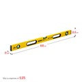 STAYER LEADER, 800 мм, усиленный профиль, уровень с поворотным глазком (3466-080) 0007917696