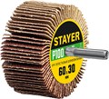 STAYER d 60 x 30 мм, P100, на шпильке d 6 мм, круг шлифовальный лепестковый (36608-100) 0008787929
