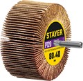 STAYER d 80 x 40 мм, P120, на шпильке d 6 мм, круг шлифовальный лепестковый (36609-120) 0008787934