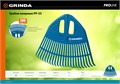 GRINDA PP-23, 500 х 50 х 420 мм, 23 зубца, без черенка, пластиковые, веерные грабли, PROLine (421813) 0008929875