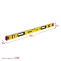 STAYER PRO STABIL, 1000 мм, усиленный профиль, уровень с поворотным глазком, Professional (3471-100) 0009944344