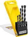 STAYER Hercules, 5 шт: d 4-5-6-8-10 мм, набор сверл по бетону, Professional (2915-H5) 00010464901
