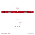 ЗУБР АТЛАНТ, 1000 мм, уровень с усиленным профилем (34585-100) 00010802695