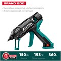 KRAFTOOL Grand 200, d 11 - 12 мм, 25 г/мин, электрический термоклеевой пистолет (06839) 00010952857