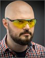 KRAFTOOL BASIC жёлтые защитные очки, открытые, защита от царапин и запотевания, UV 450, оптический класс 1 (110318) 00011004274