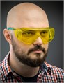 KRAFTOOL ULTRA жёлтые защитные очки, открытые, защита от царапин и запотевания, UV 450, оптический класс 1 (110462) 00011004289