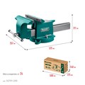 KRAFTOOL STEEL, 250 мм, стальные слесарные тиски (32701-250) 00012787564