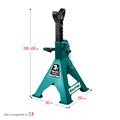 KRAFTOOL S-PIN, 3 т, 290 - 430 мм, усиленная страховочная подставка со штифтом (43465-3) 00013349207