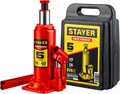 STAYER RED FORCE, в кейсе, 5 т, 216 - 413 мм, бутылочный гидравлический домкрат, Professional (43160-5-K) 00013396471