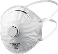 STAYER KV-80, класс защиты FFP1, коническая, 10 шт в коробке, фильтрующая полумаска с клапаном выдоха (11110-H10) 00013669188