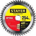 STAYER Optima, 254 x 32/30 мм, 48Т, оптимальный рез, пильный диск по дереву (3681-254-32-48) 00015908406