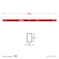 ЗУБР МАСТЕР, 1500 мм, уровень с усиленным профилем (34584-150) 00015911370