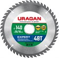 URAGAN Expert, 140 х 20/16 мм, 48Т, пильный диск по дереву (36802-140-20-48) 00015955870
