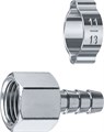 ЗУБР штуцер ″елочка″, 8 мм - 1/4″F, переходник с обжимным хомутом, Профессионал (64923-1/4-08) 00015998160