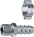 ЗУБР штуцер ″елочка″, 10 мм - 1/4″M, переходник с обжимным хомутом, Профессионал (64924-1/4-10) 00015998165