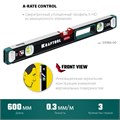 KRAFTOOL A-RATE CONTROL, 600 мм, точность 0.3 мм/м, с инновационным зеркальным глазком, сверхпрочный уровень (34986-60) 00016053779