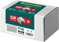 KRAFTOOL скобы тип 53F (D/056), 19 мм, калибр 23GA. 5000 шт (31787-19) 00016078210