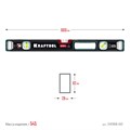 KRAFTOOL A-RATE CONTROL, 600 мм, точность 0.3 мм/м, с зеркальным глазком, сверхпрочный магнитный уровень (34988-60) 00016506235