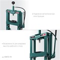 KRAFTOOL PMP-10, 10 т, гидравлический пресс с гидронасосом и манометром (43472-10) 00016719905