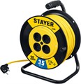 STAYER S-215, ПВС, 2 х 1.5 мм2, 30 м, 3500 Вт, силовой удлинитель на катушке (55072-30) 00017067963