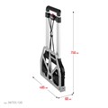 STAYER PROTruck, до 120 кг, из алюминиевого сплава, платформа 48.5 х 35 см, колеса d 16 см, вес 5 кг, складная хозяйственная тележка (38755-120) 00017593214