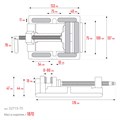 KRAFTOOL 75 мм, станочные сверлильные тиски (32715-75) 00017679536
