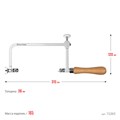KRAFTOOL 130 х 75 мм, лобзик ювелирный с регулируемой длиной полотна (15265) 00017705272