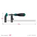 KRAFTOOL MF-200/050, 50 х 200 мм, струбцина F (32011-050-200) 00017991033
