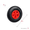 MIRAX WM-16, 4″ х 329 мм, для тачки (арт. 39900), ударопрочный пластик, пневматическое колесо (39916) 00018545572
