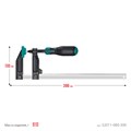 KRAFTOOL MF-300/080, 80 х 300 мм, струбцина F (32011-080-300) 00018613056