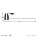KRAFTOOL MF-1000/120, 120 х 1000 мм, струбцина F (32011-120-1000) 00018684646