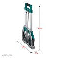 KRAFTOOL ATLANT, до 120кг, каркас и платформа из алюминия, платформа 48.5х35см, колеса d18см, вес 6.9кг, складная хозяйственная тележка (38751-120) 00018861400