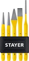 STAYER Hercules, 5 предметов, набор зубил и кернеров в пластиковом держателе, Professional (21077-H5) 00019900375